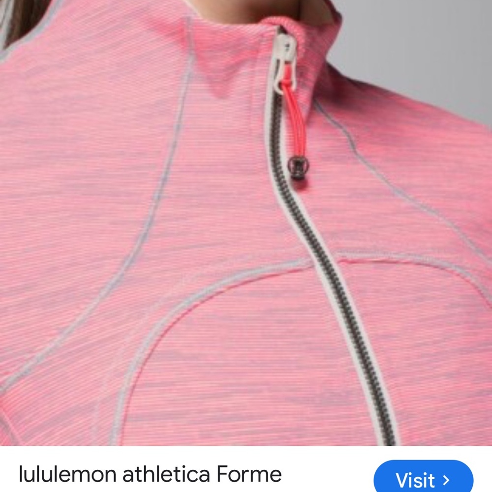 lululemon athletica Heathered Pink Zip-Up Utility Jacket